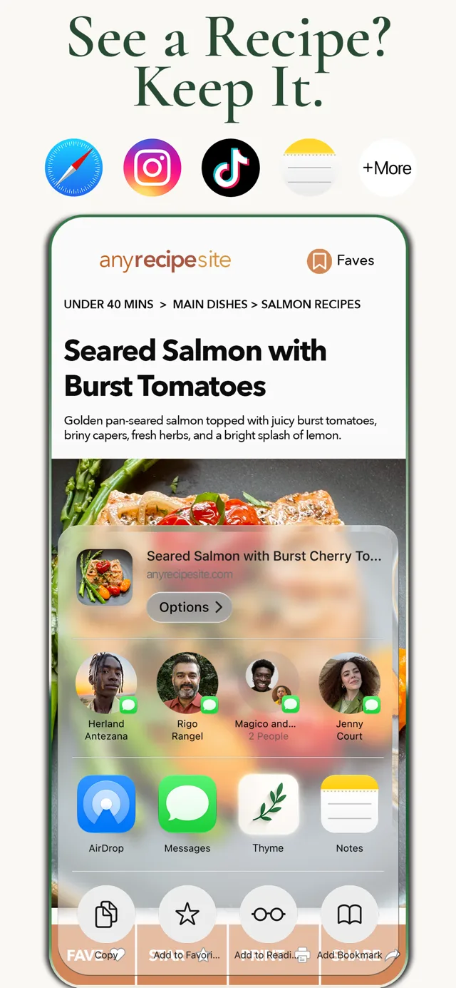 Thyme home screen
