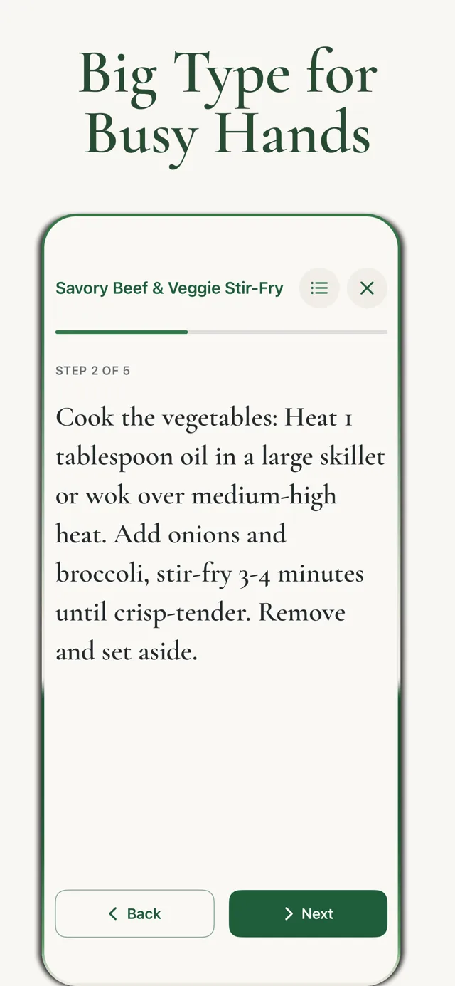 Cook Mode